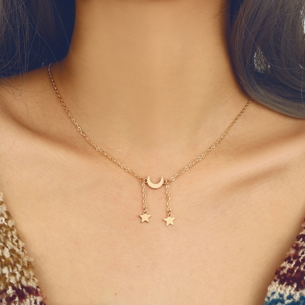 Unique Design//BOHO Moon and Stars Necklaces34 - Picture 8 of 8